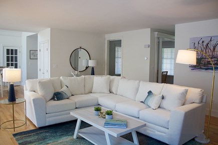 Marstons Mills Cape Cod vacation rental - Large sofa in Living room