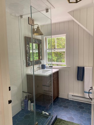 Orleans Cape Cod vacation rental - Upstairs Bathroom - Glass Shower