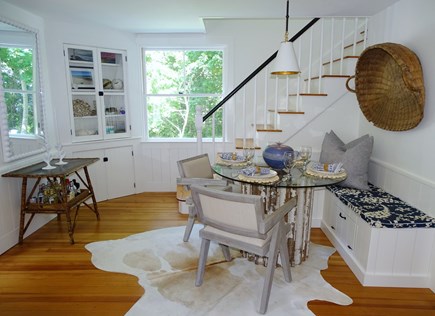 Orleans Cape Cod vacation rental - The Dining Area - Seats six with beautiful glass top table