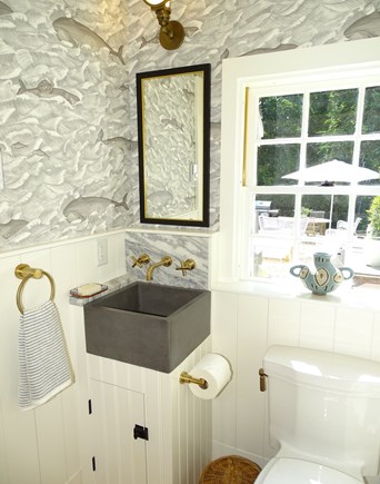 Orleans Cape Cod vacation rental - Downstairs bath and laundry - washer and dryer
