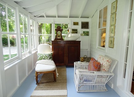 Orleans Cape Cod vacation rental - Relax, read, overlook large front yard in sunroom