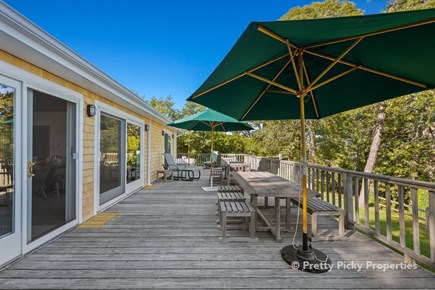 Orleans Cape Cod vacation rental - Main house deck is huge.