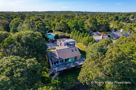 Orleans Cape Cod vacation rental - Drone view of this amazing property
