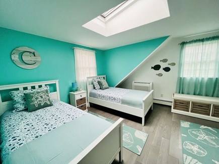 Brewster Cape Cod vacation rental - Blue room with two twin beds and kids corner.