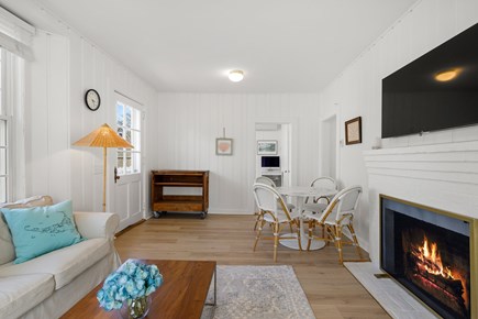 Harwich, Bank Street Beach Cottage Cape Cod vacation rental - Spacious living room with Smart TV & dining.