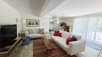 Wellfleet Cape Cod vacation rental - Lower level family room with flat screen TV