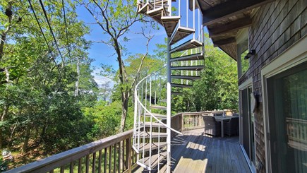 Wellfleet Cape Cod vacation rental - Spiral staircase to rooftop deck