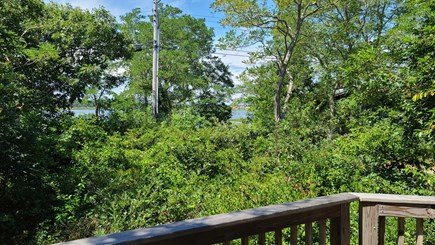 Wellfleet Cape Cod vacation rental - Water views through the trees from the front deck