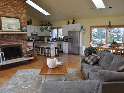 Eastham Cape Cod vacation rental - Open floor plan for the living room, dining area and kitchen