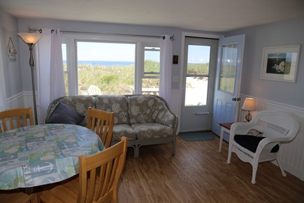East Sandwich Cape Cod vacation rental - Dining and living area.
