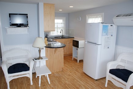 East Sandwich Cape Cod vacation rental - Open concept with kitchen and seating area.