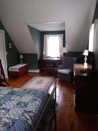 Falmouth Cape Cod vacation rental - Upstairs BR 1-Desk/chair, Wingback chair, Dresser, Closet, TV
