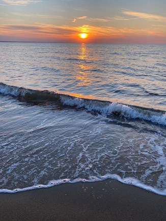 Eastham Cape Cod vacation rental - Sunset at high tide