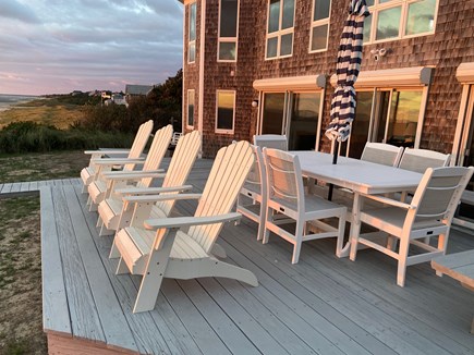 Eastham Cape Cod vacation rental - Fully equipped deck for outdoor enjoyment of the beach and sunset