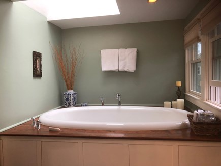 Mashpee Neck Cape Cod vacation rental - Upstairs bathroom w/ air bathtub and large shower jet spa system