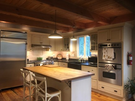 Mashpee Neck Cape Cod vacation rental - Chef's kitchen with gas stove, dishwashers, microwave and oven