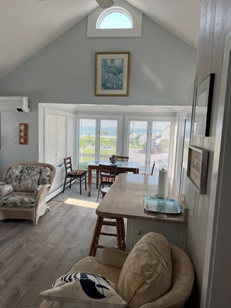Mashpee, New Seabury Cape Cod vacation rental - Living room with dining room table!