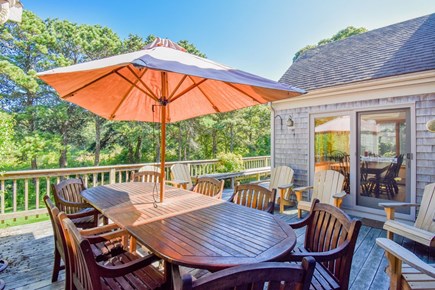 Chatham Cape Cod vacation rental - Back deck seating area