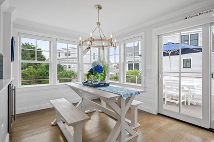 Chatham Cape Cod vacation rental - Light and bright dining area with sliding doors to the expansive deck