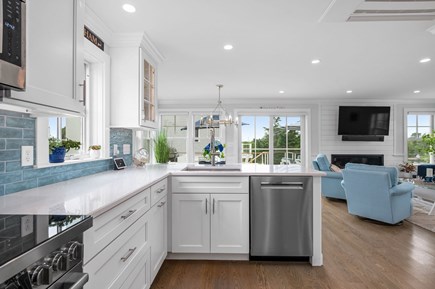 Chatham Cape Cod vacation rental - View of the open floorplan of the main level from the kitchen