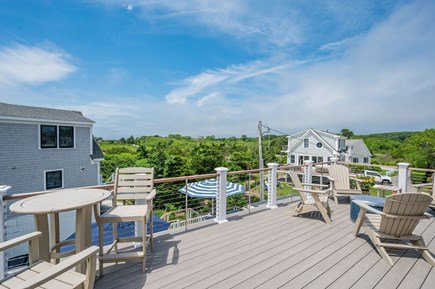 Chatham Cape Cod vacation rental - Additional high top seating on the upper deck outside of the primary bedroom