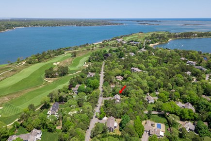 Chatham Cape Cod vacation rental - Aerial location of home.
