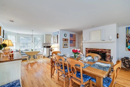 Orleans Cape Cod vacation rental - Dining area with fireplace