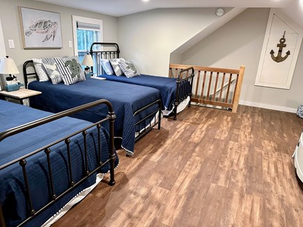 Dennis Cape Cod vacation rental - Second bedroom, 4 twin beds, smart t.v.