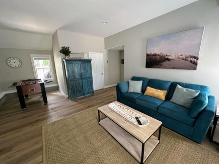 Dennis Cape Cod vacation rental - New bonus room with foosball, sofa bed and smart t.v.