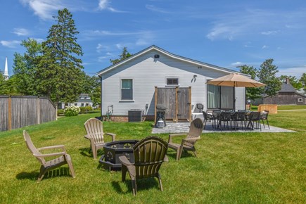 Harwich Cape Cod vacation rental - Patio and yard with outdoor shower
