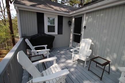 Truro Cape Cod vacation rental - Entrance with Side Deck and Grill