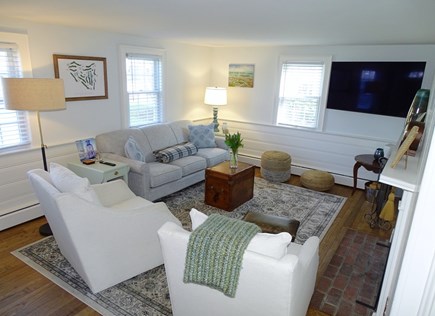 Harwich Cape Cod vacation rental - Bright living room with TV
