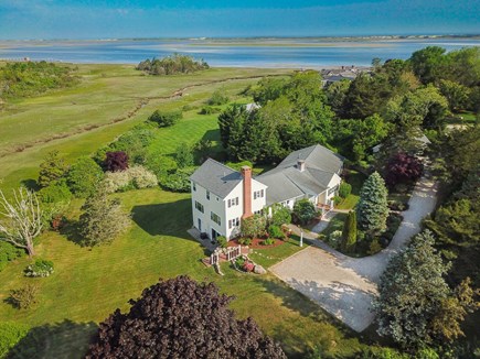 Barnstable Cape Cod vacation rental - Overhead view of the home with Barnstable Harbor