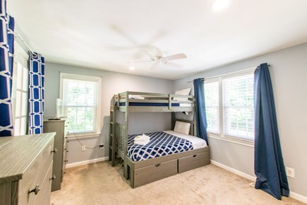 Sandwich Cape Cod vacation rental - Bedroom with twin over full bunk