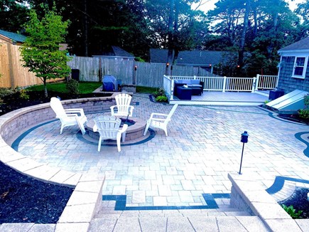 South Dennis Cape Cod vacation rental - Backyard oasis with firepit