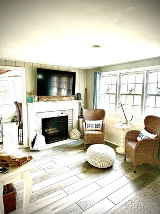 South Dennis Cape Cod vacation rental - Living room- comfy space-seating