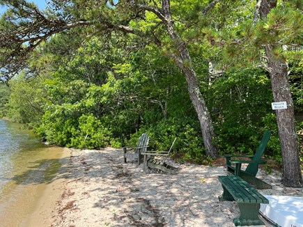 Brewster Cape Cod vacation rental - Private beach with warm and sandy entry.  Or sit and read!