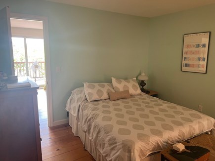 Brewster Cape Cod vacation rental - Queen bedroom on middle level connected to bathroom and side deck