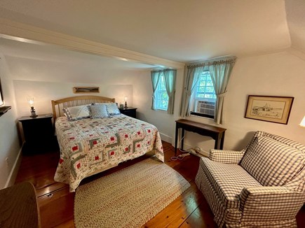 Wellfleet Cape Cod vacation rental - Queen bedroom upstairs with window A/C