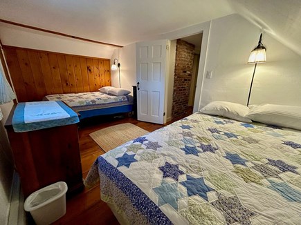 Wellfleet Cape Cod vacation rental - Bedroom w/ 2 doubles upstairs (window A/C), shared bath w/shower