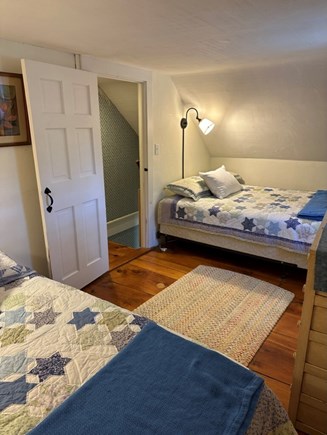 Wellfleet Cape Cod vacation rental - Bedroom w/ 2 doubles upstairs (window A/C), shared bath w/shower