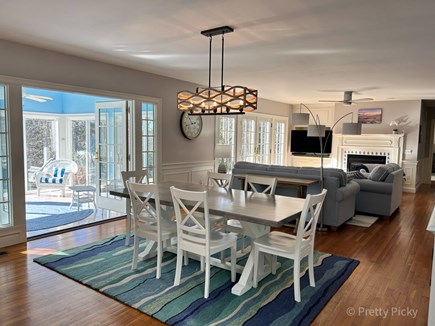 Brewster Cape Cod vacation rental - Dining table fits beautifully with other furnishings