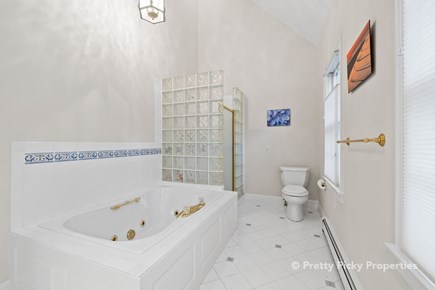 Brewster Cape Cod vacation rental - Exquisite master bath with step-in shower and jetted tub
