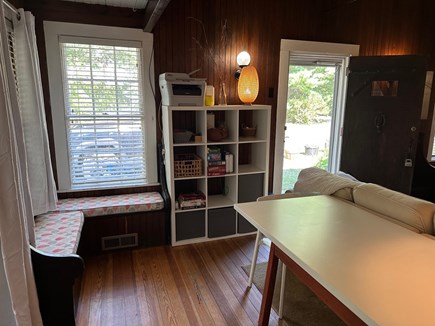 Plymouth MA vacation rental - Small dining area in main living room; printer; wifi; games
