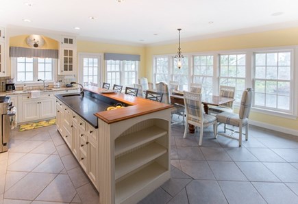 New Seabury, Popponesset  Cape Cod vacation rental - Spacious, gourmet kitchen with multiple seating options