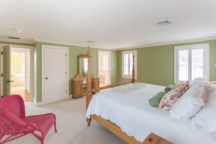 New Seabury, Popponesset  Cape Cod vacation rental - Bedroom 2, second floor, queen bed, ensuite full bathroom.