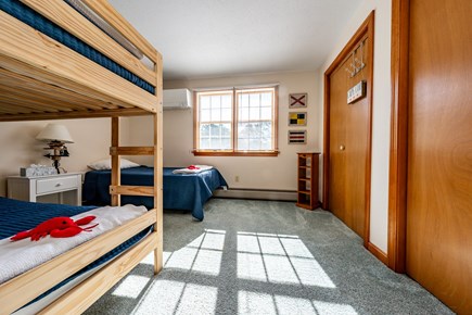 Brewster, BTELE - Punkhorn Parkland  Cape Cod vacation rental - Bedroom #3 - 1 Twin Bunk bed & 1 Twin Single