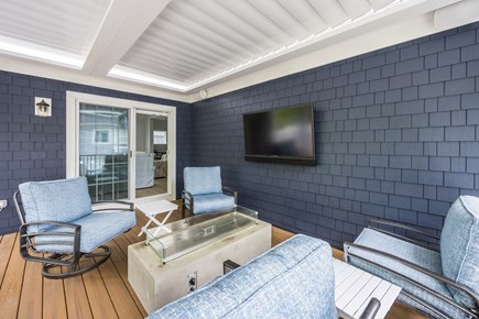 New Seabury Cape Cod vacation rental - Deck area- With louvered roof & TV