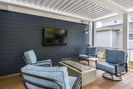 New Seabury Cape Cod vacation rental - Outdoor Deck area with a louvered roof