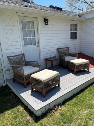 West Yarmouth Cape Cod vacation rental - Small back deck